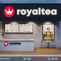 Thiết kế quán trà sữa Royal Tea - Điện Biên